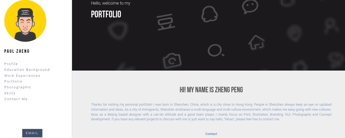Ia inspirație pentru site-ul de freelancing de la utilizatorul Strikingly - PAUL ZHENG Ia inspirație pentru site-ul de freelancing de la utilizatorul Strikingly - PAUL ZHENG