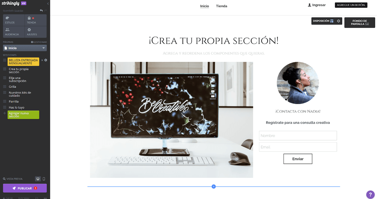 Mejora tu diseño web con Strikingly Mejora tu diseño web con Strikingly
