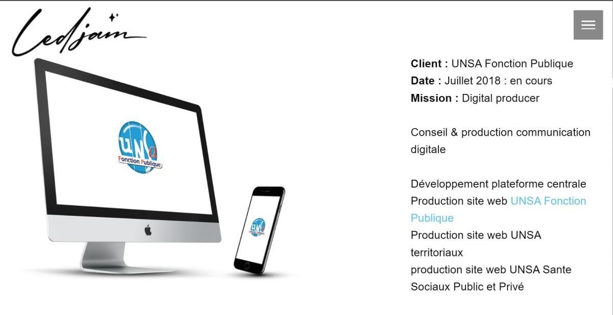 Le site Ledjam Bureau Agile sur Strikingly Le site Ledjam Bureau Agile sur Strikingly