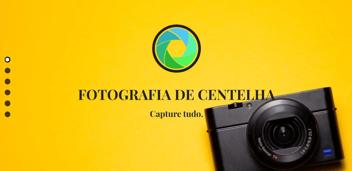 Modelo de fotografia Sparks da Strikingly Modelo de fotografia Sparks da Strikingly