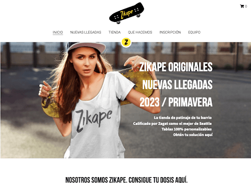 Zikape - Plantilla de Strikingly Zikape - Plantilla de Strikingly