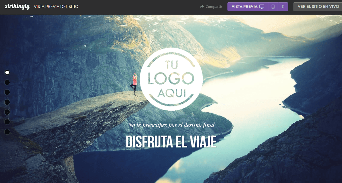 Cómo mostrar el portafolio con Strikingly - Vista previa y edición Cómo mostrar el portafolio con Strikingly - Vista previa y edición