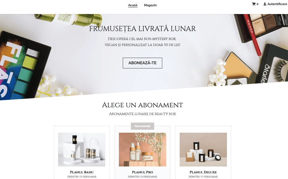 Șablon pentru site-ul web de comerț electronic Mystery Box Șablon pentru site-ul web de comerț electronic Mystery Box