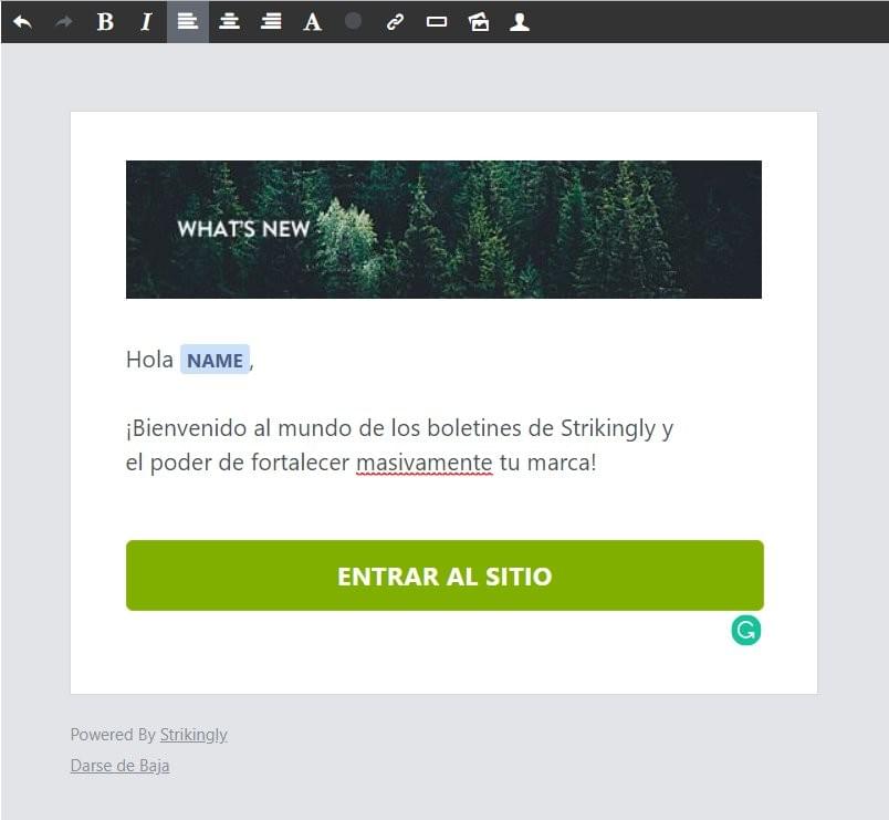 Boletin de Strikingly Boletin de Strikingly
