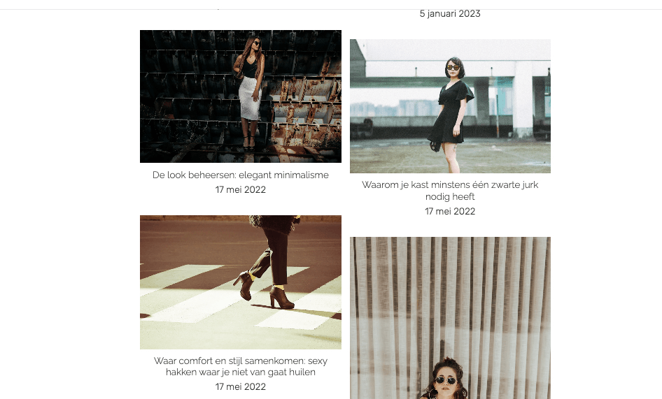 Blogsjabloon voor vandaag van Strikingly Blogsjabloon voor vandaag van Strikingly