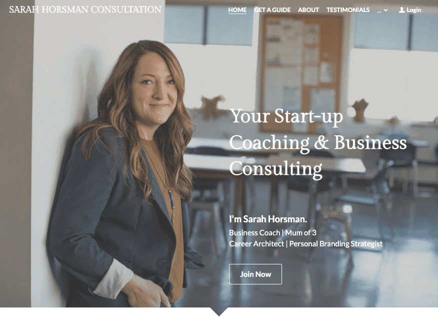 Szablon Sarah Horsman dla dodatkowego biznesu Szablon Sarah Horsman dla dodatkowego biznesu