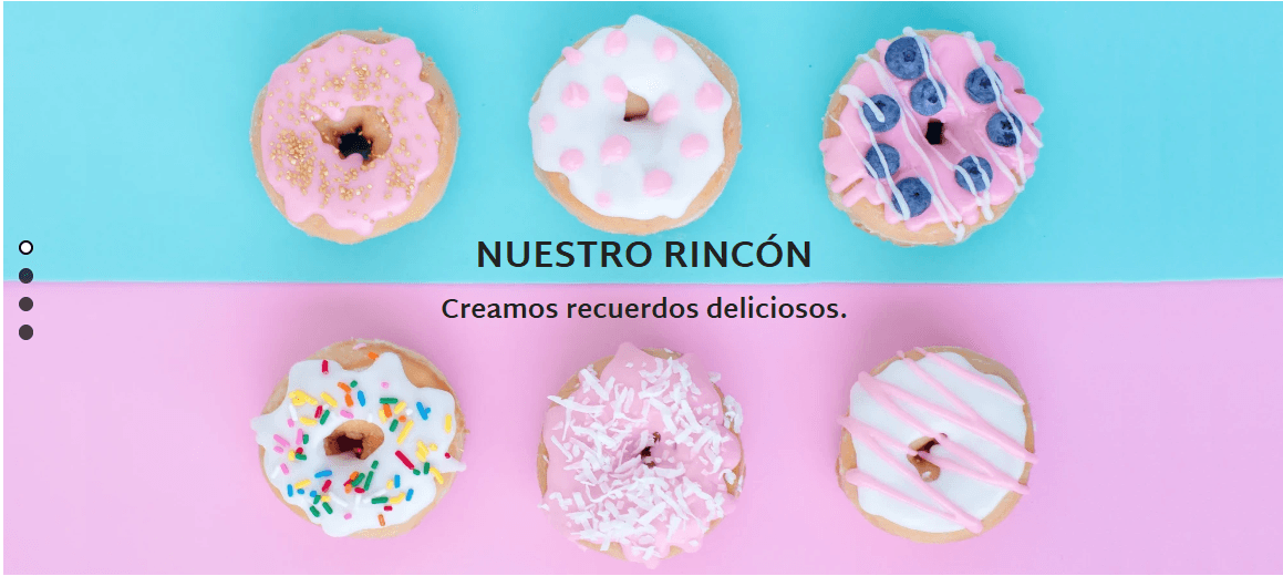 Plantilla para esquinas de pastelería de Strikingly Plantilla para esquinas de pastelería de Strikingly