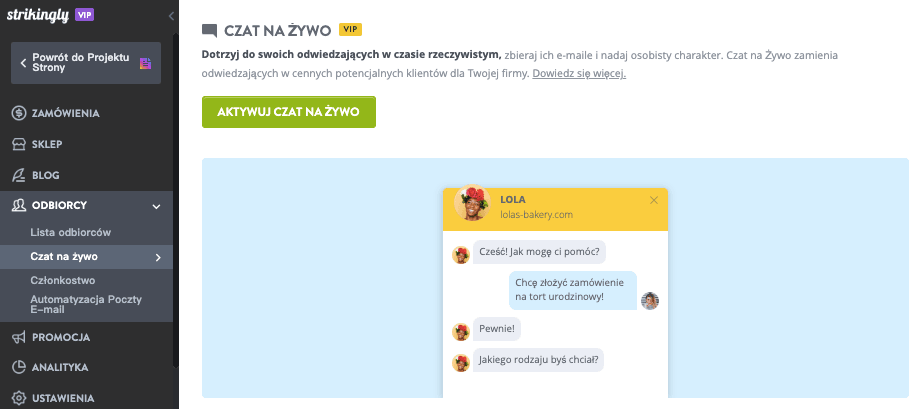 Rozpocznij własną markę dzięki Strikingly — obsłudze klienta Rozpocznij własną markę dzięki Strikingly — obsłudze klienta