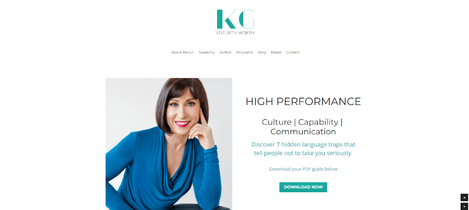 قم بإنشاء موقع الويب الخاص بك مثل Kerryn Gamble قم بإنشاء موقع الويب الخاص بك مثل Kerryn Gamble