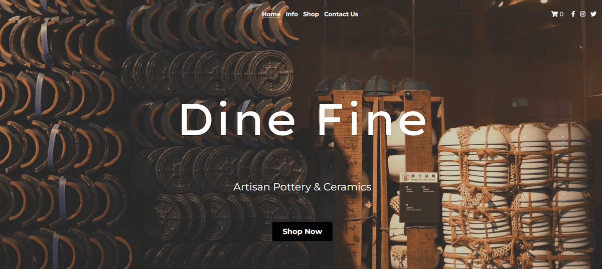 Dine Fine Template Dine Fine Template