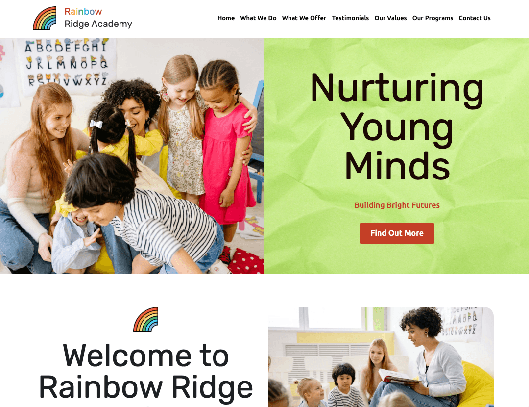 Rainbow Ridge Template Rainbow Ridge Template