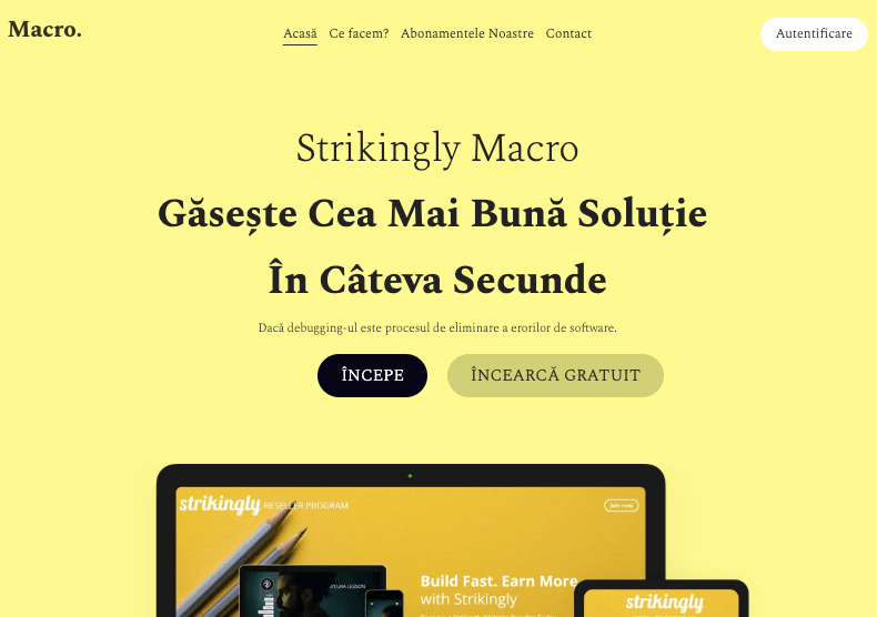 Un exemplu de pagină de destinație eficientă care convertește Un exemplu de pagină de destinație eficientă care convertește