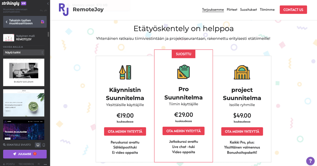 Päivitä sivustosi ulkoasu Päivitä sivustosi ulkoasu