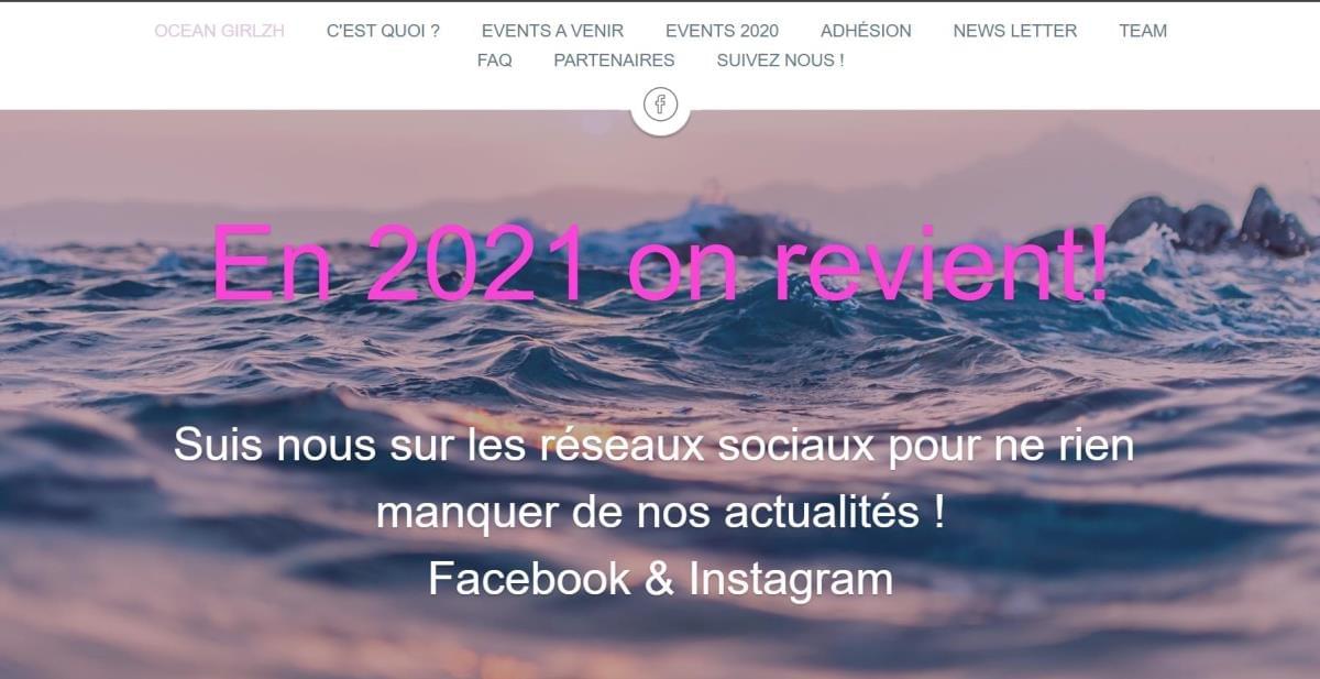 Le site Evenements Ocean Girlzh sur Strikingly Le site Evenements Ocean Girlzh sur Strikingly