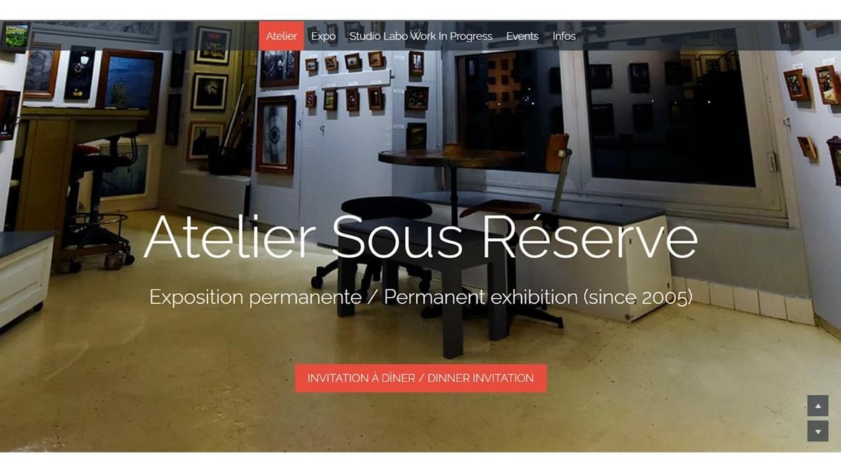 Le site Atelier Sous Reserve sur Strikingly Le site Atelier Sous Reserve sur Strikingly