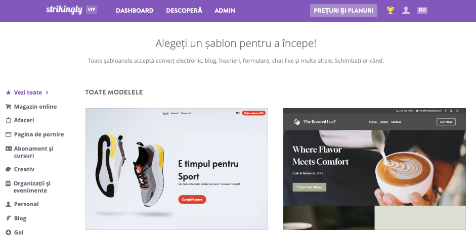 Șabloane personalizabile pentru publicitate online Șabloane personalizabile pentru publicitate online
