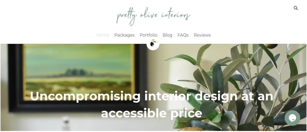 Sitio web de Pretty Olive Interiors Sitio web de Pretty Olive Interiors