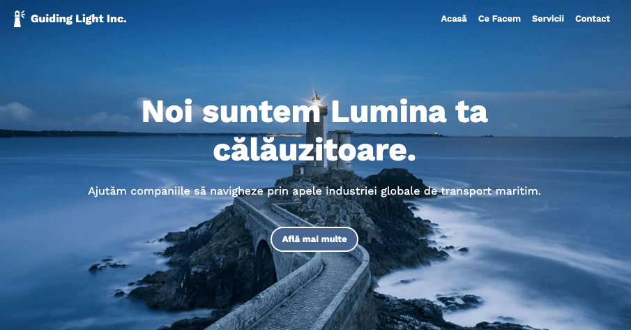 Strikingly Editor - Butonul de apel la acțiune Strikingly Editor - Butonul de apel la acțiune
