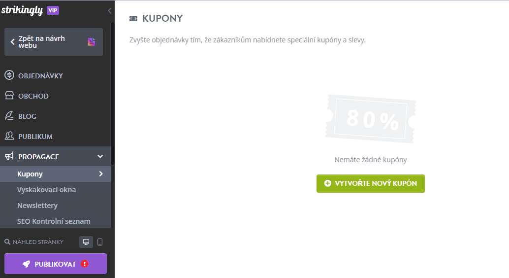 Nápadně přidejte kupón Nápadně přidejte kupón
