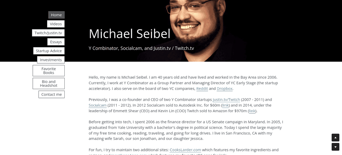 Dapatkan Ide Niche Blog dari pengguna Strikingly - Michael Seibel Dapatkan Ide Niche Blog dari pengguna Strikingly - Michael Seibel