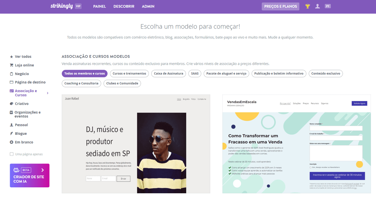 Escolha um modelo que atenda às necessidades do seu negócio para vender produtos digitais Escolha um modelo que atenda às necessidades do seu negócio para vender produtos digitais