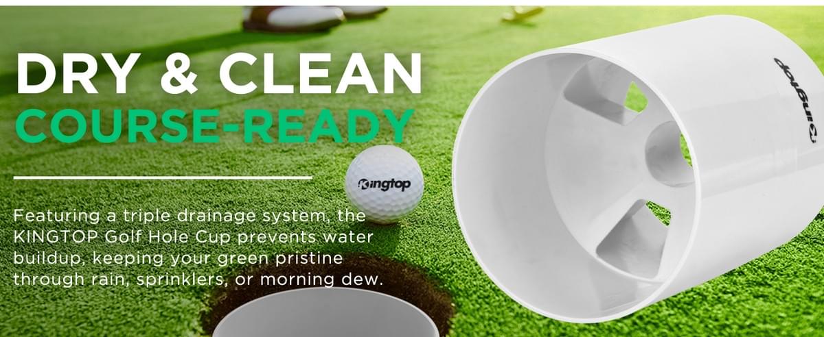 KINGTOP Golf Hole Cup – 6 Inch Golf Cup