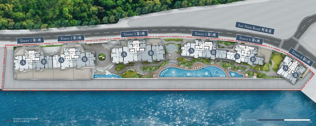 實用面積︰1,340至9,663平方呎 戶型︰三房連雙套房至四房連四套房間隔 另設頂層複式、大平層及平台花園等特色戶型 實用面積︰1,340至9,663平方呎 戶型︰三房連雙套房至四房連四套房間隔 另設頂層複式、大平層及平台花園等特色戶型