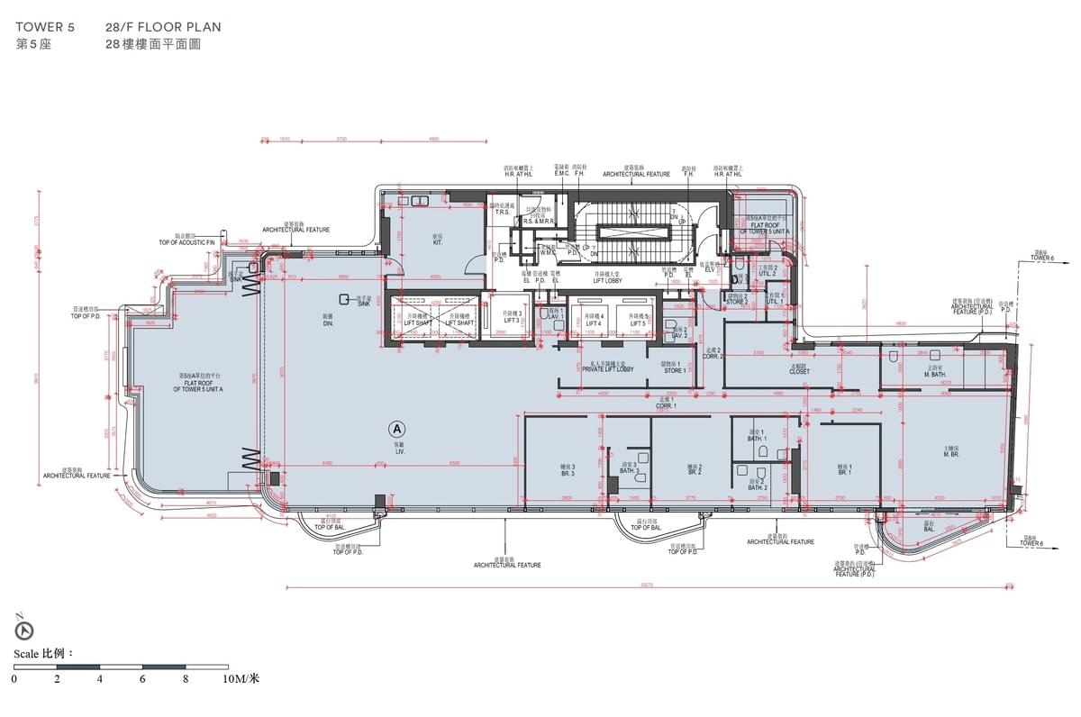 實用面積︰1,340至9,663平方呎 戶型︰三房連雙套房至四房連四套房間隔 另設頂層複式、大平層及平台花園等特色戶型 實用面積︰1,340至9,663平方呎 戶型︰三房連雙套房至四房連四套房間隔 另設頂層複式、大平層及平台花園等特色戶型