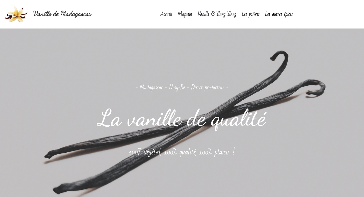 Glob.IT #3.0 création site web exemple site Vanille de Madagascar Glob.IT #3.0 création site web exemple site Vanille de Madagascar