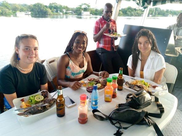 Beautiful Sunset on the Zambezi River - Livingstone Beautiful Sunset on the Zambezi River - Livingstone