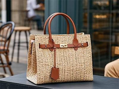 bolso tejido de papel bolso tejido de papel