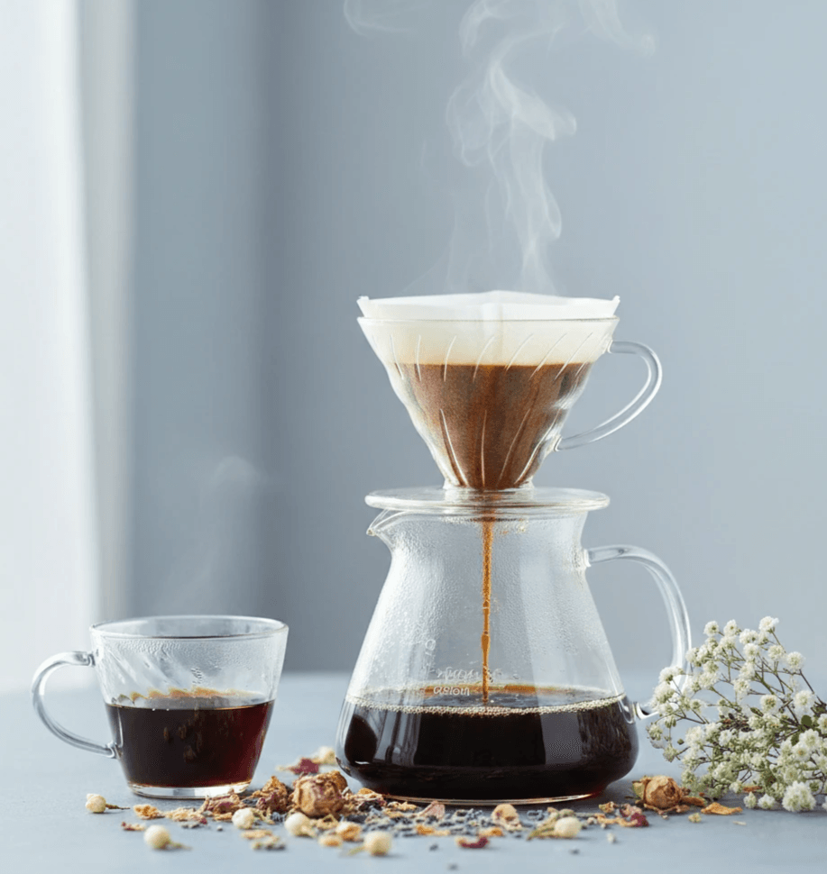 鏡咖啡 花語幻境 - 手沖咖啡,散發淡雅茉莉花香與蜂蜜甜感。 鏡咖啡 花語幻境 - 手沖咖啡,散發淡雅茉莉花香與蜂蜜甜感。