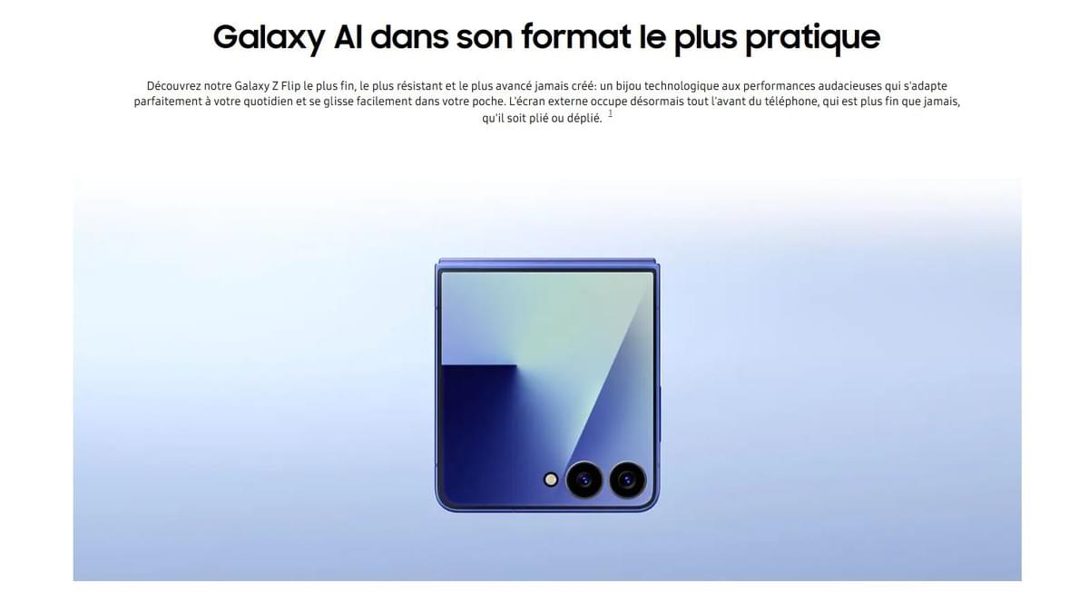 SAMSUNG GALAXY Z FLIP 7 6.9