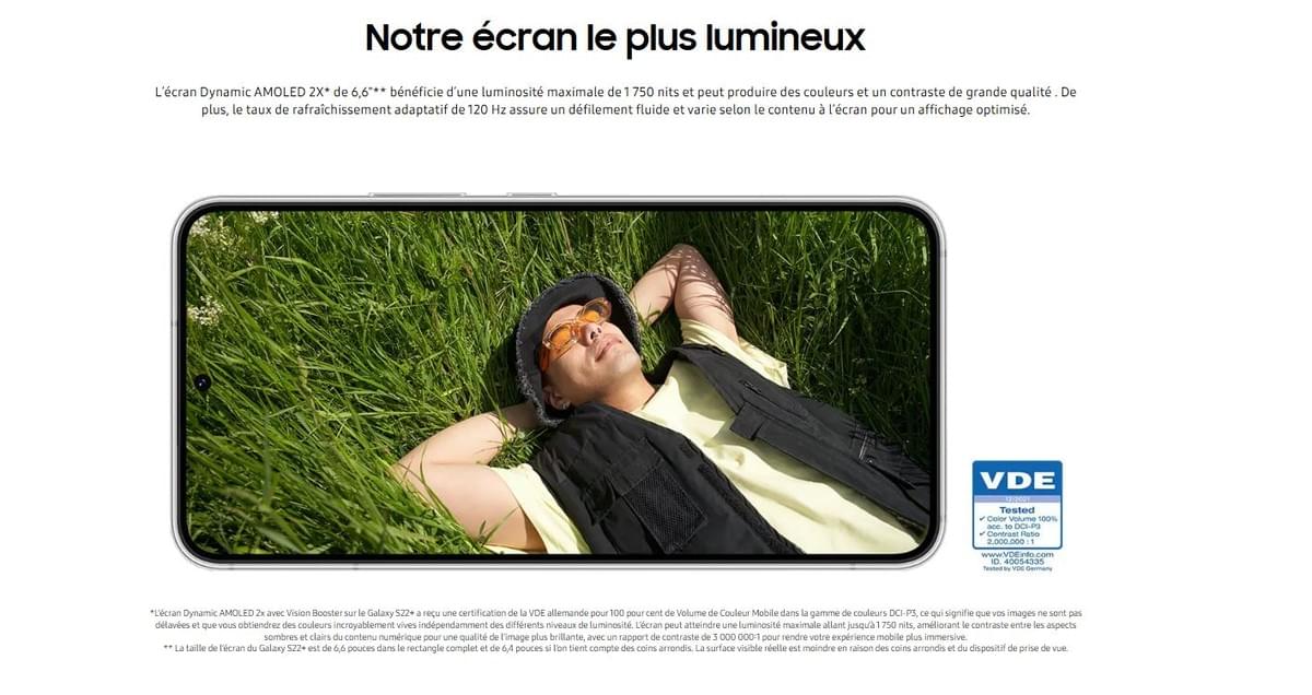 SAMSUNG GALAXY S22+ 6.6