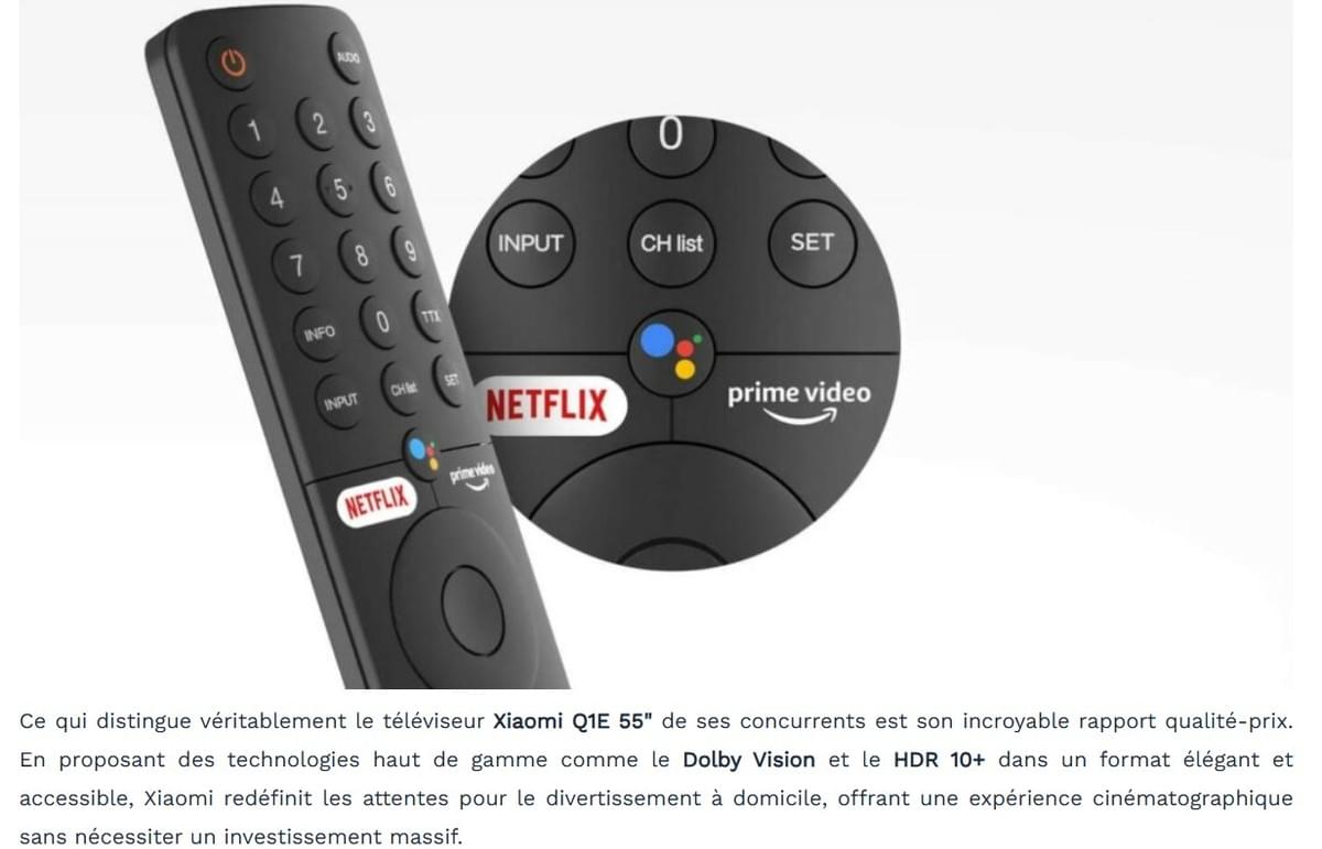 TV QLED XIAOMI 55