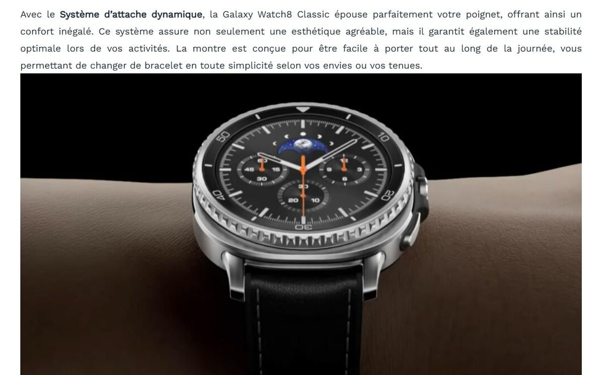 MONTRE SAMSUNG GALAXY WATCH 8 CLASSIC 46MM + GARANTIE FIRST RE