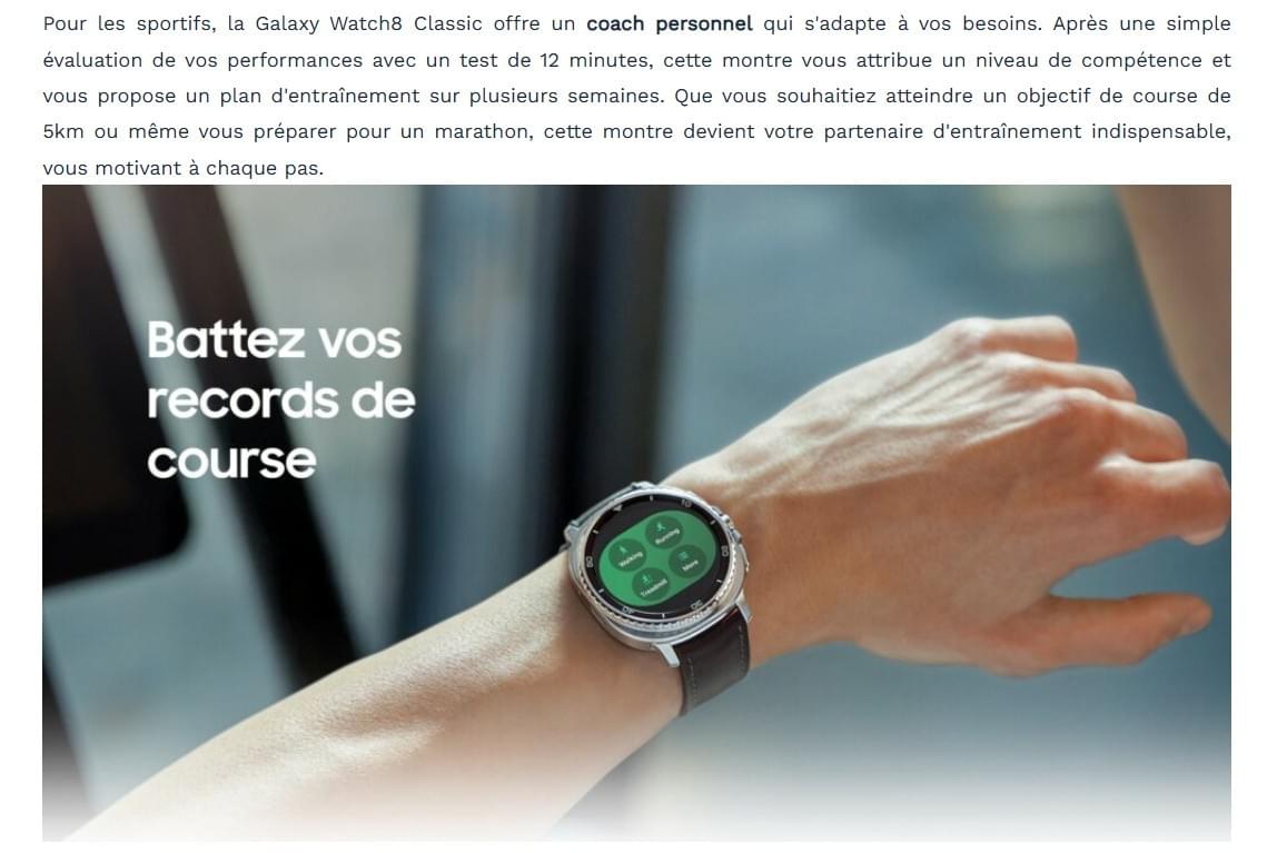 MONTRE SAMSUNG GALAXY WATCH 8 CLASSIC 46MM + GARANTIE FIRST RE