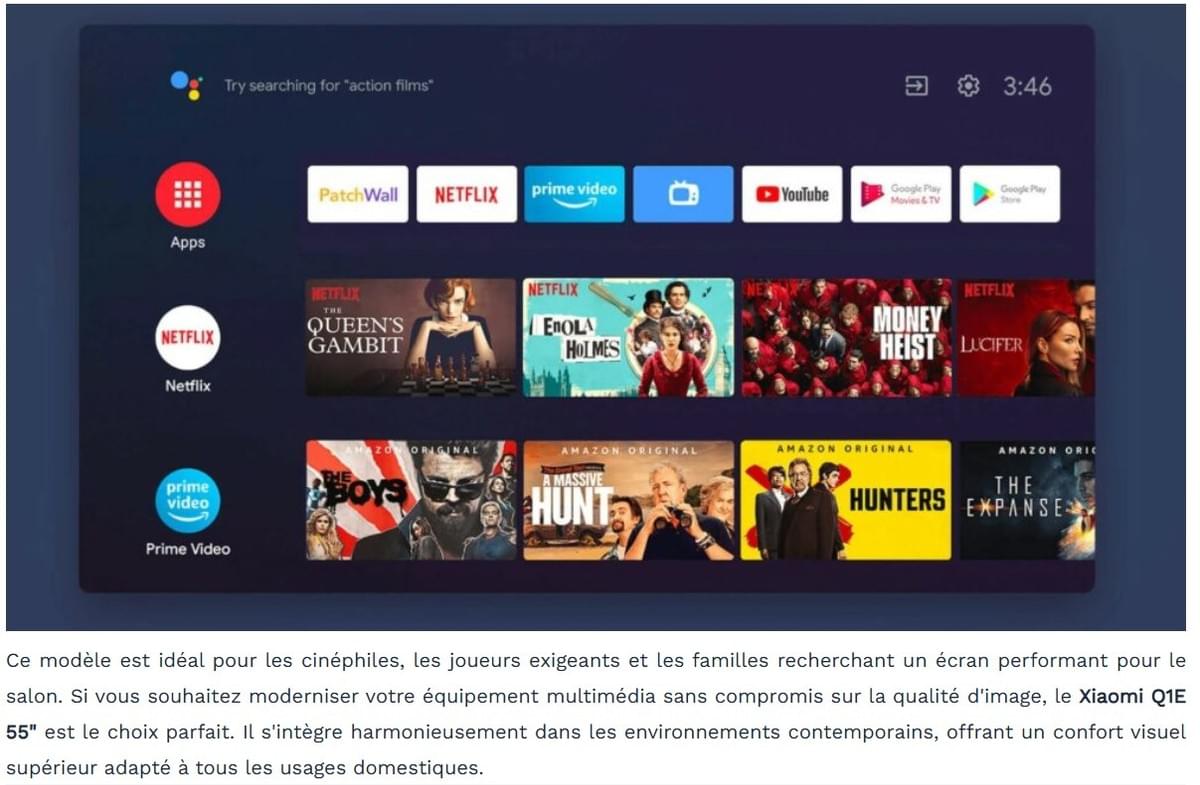 TV QLED XIAOMI 55