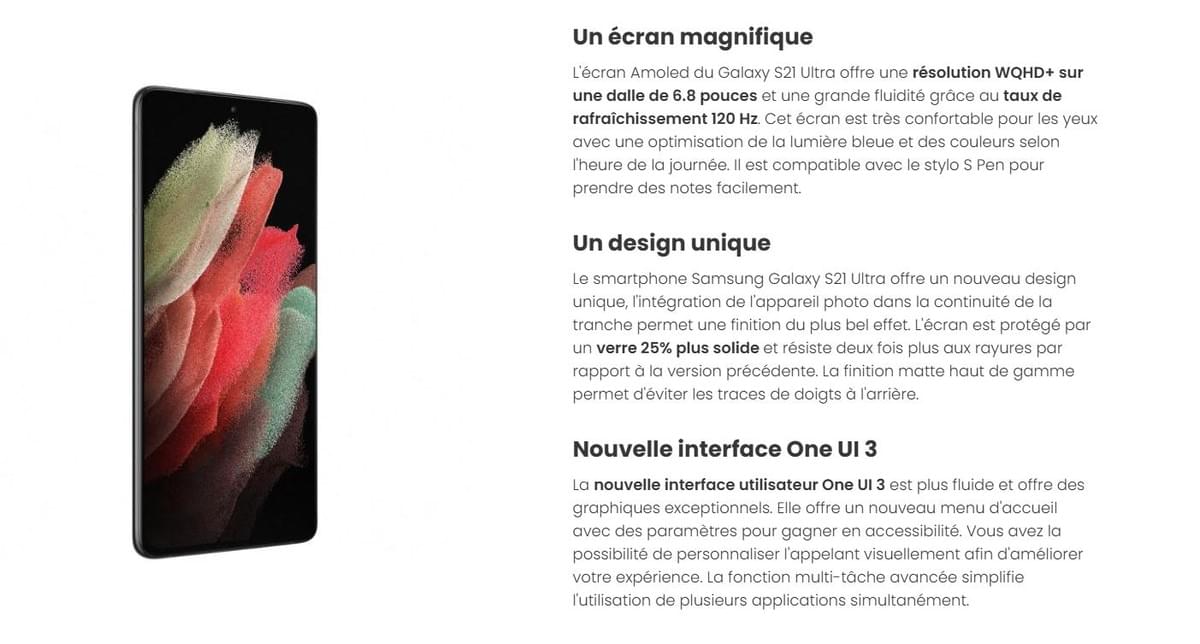 SAMSUNG GALAXY S21 ULTRA 6.8