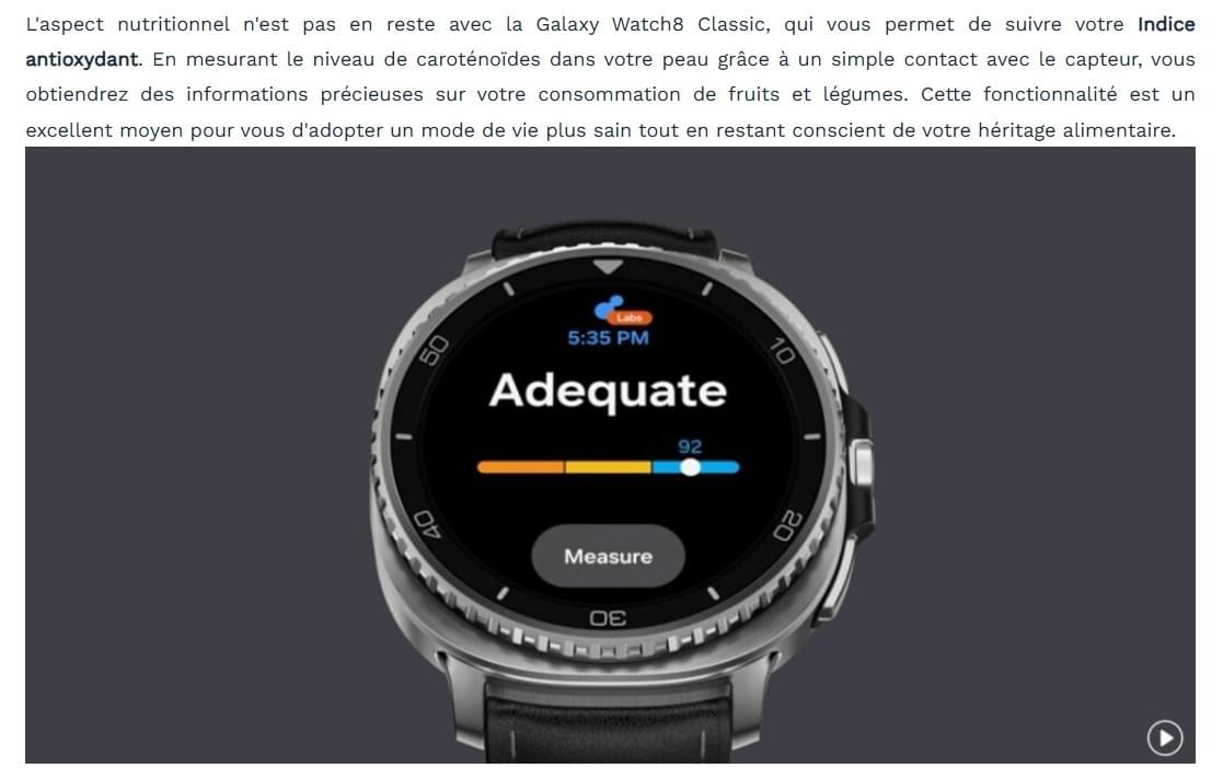 MONTRE SAMSUNG GALAXY WATCH 8 CLASSIC 46MM + GARANTIE FIRST RE