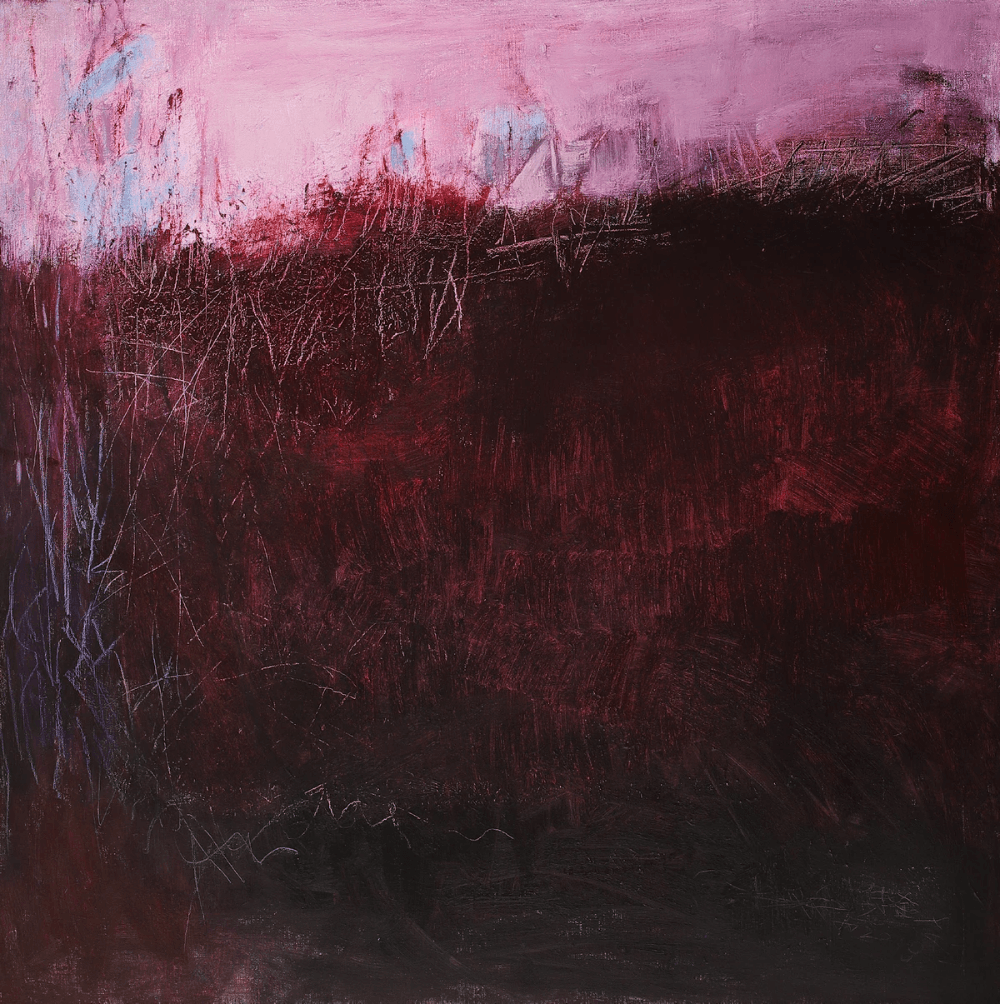 鄉愁系列2019-相思已是不成閒 油彩畫布 100x100 cm 鄉愁系列2019-相思已是不成閒 油彩畫布 100x100 cm