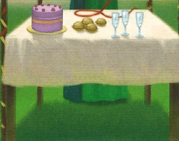 Table of Sweets imagery on the Triple Goddess Tarot0 4 of Wands Table of Sweets imagery on the Triple Goddess Tarot0 4 of Wands