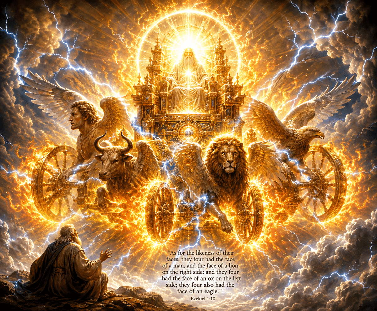 Ezekiel's vision of wheels within wheels-Merkavah Ezekiel's vision of wheels within wheels-Merkavah