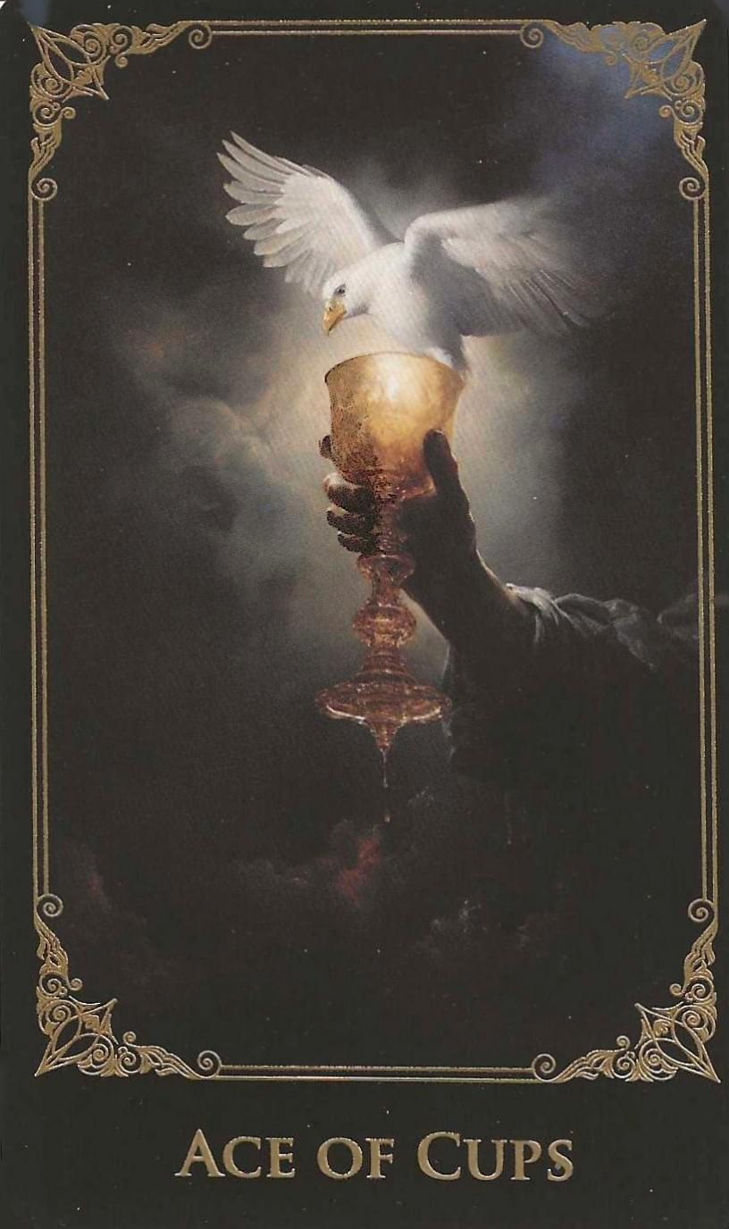 Ace of Cups-The Baroque Tarot Ace of Cups-The Baroque Tarot