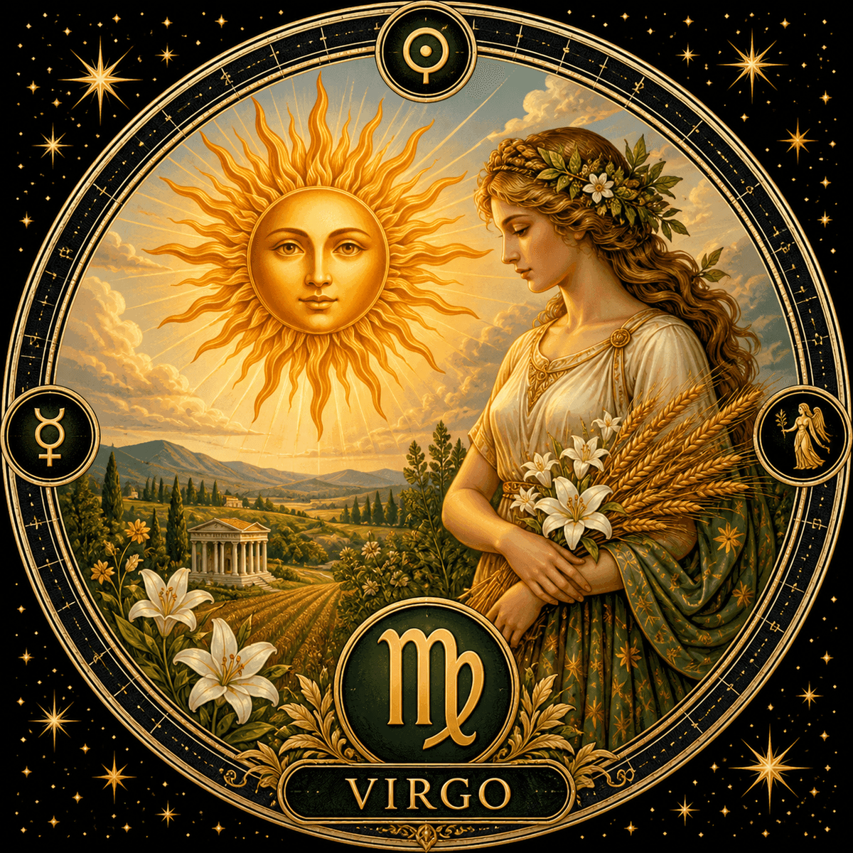 Sun in Virgo imagery Sun in Virgo imagery
