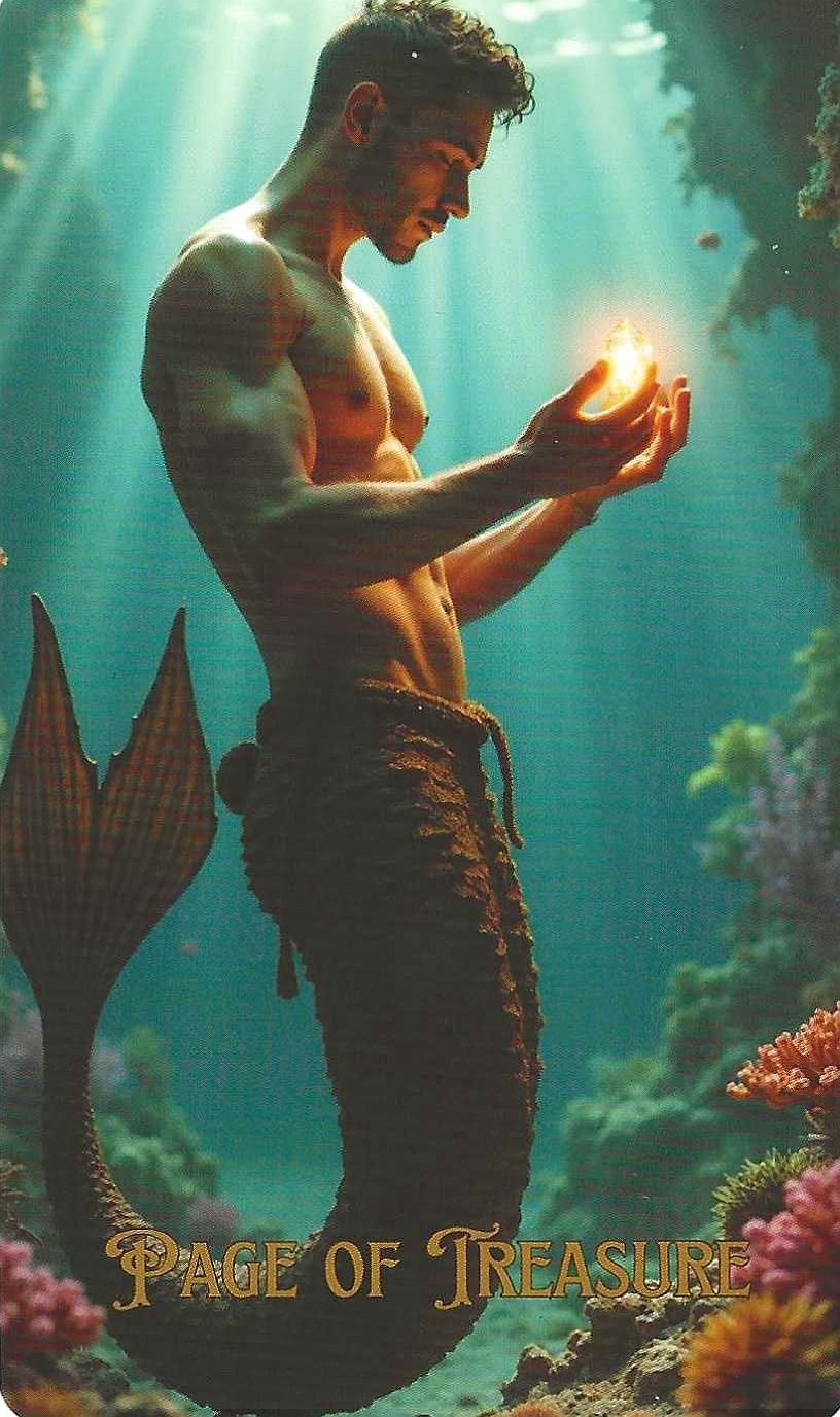 Page of Treasure-the Ocean Tarot Page of Treasure-the Ocean Tarot