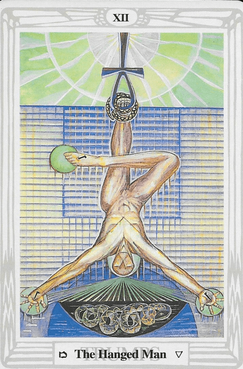 Thoth Tarot- ATU 12-The Hanged man Thoth Tarot- ATU 12-The Hanged man