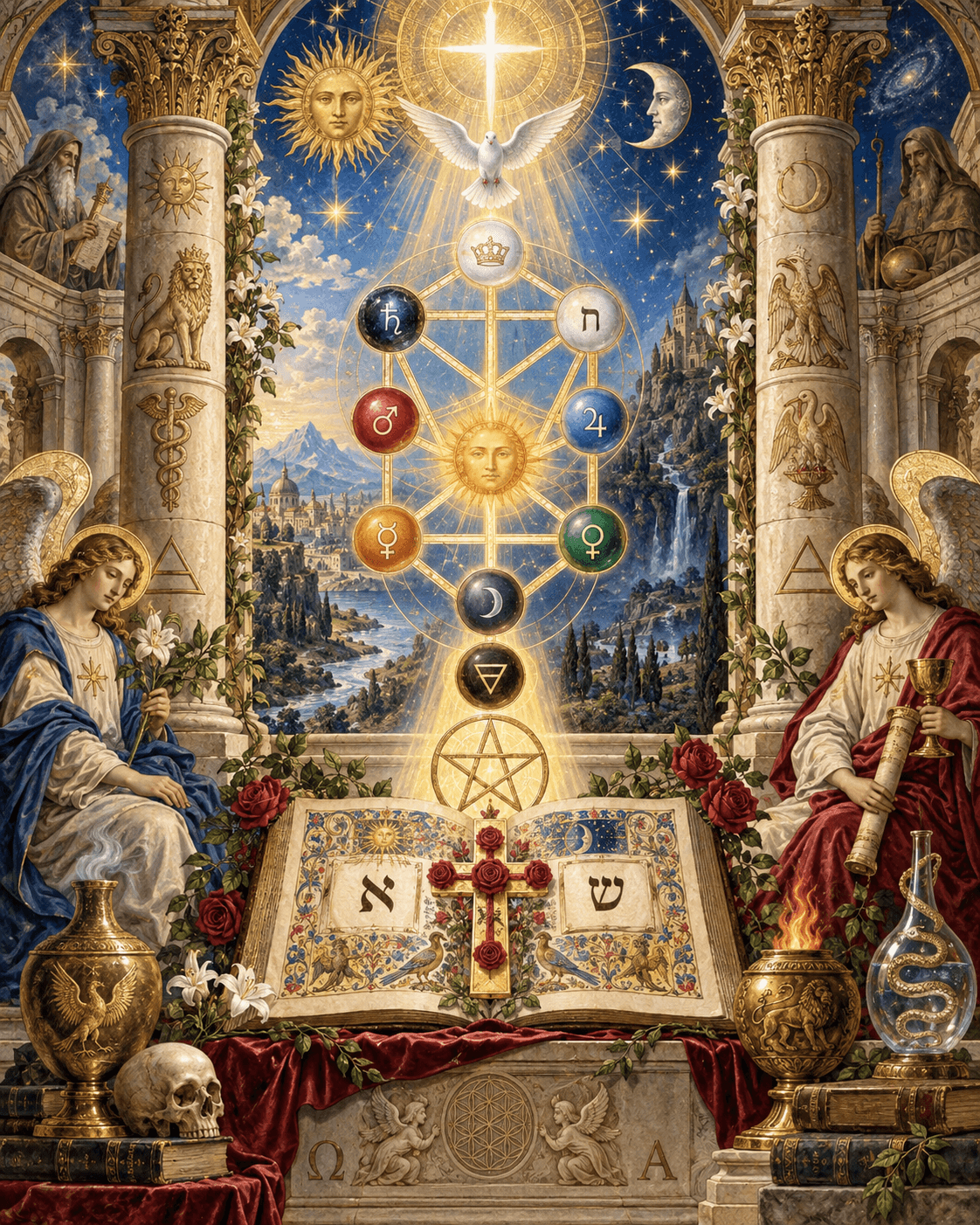 Christian Hermetic and Renaissance Qabalistic symbolism, Christian Hermetic and Renaissance Qabalistic symbolism,