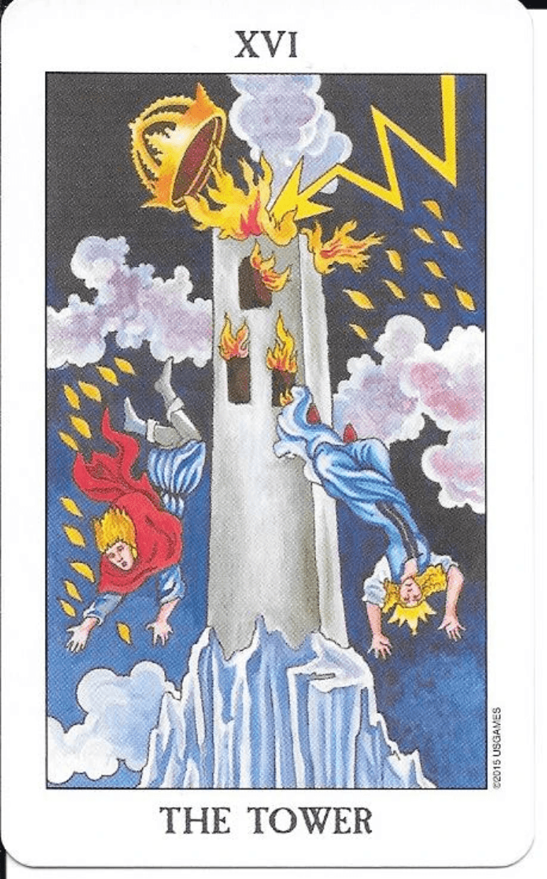 The Tower- key 16-The Rider-Waite-Smith Tarot The Tower- key 16-The Rider-Waite-Smith Tarot