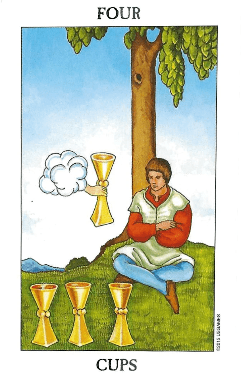 Rider-Waite-Smith Tarot- 4 of Cups Rider-Waite-Smith Tarot- 4 of Cups
